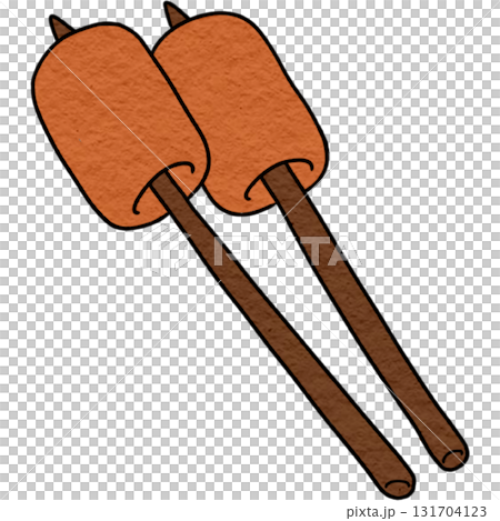 Toasted marshmallows on skewers over campfire Toasted marshmallows on skewers over campfire 131704123