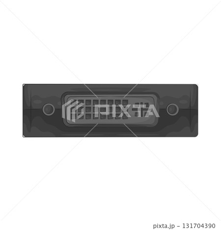 Illustration of DVI port  131704390
