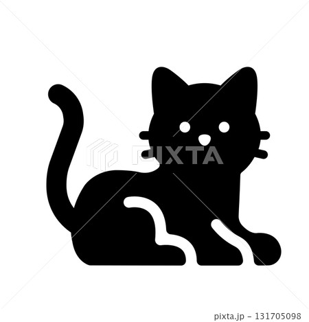 猫のシルエット　アイコン 131705098