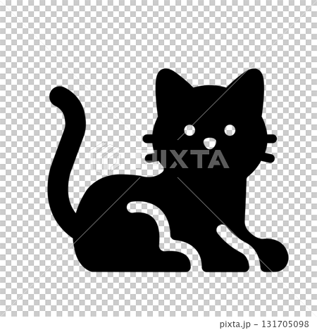 猫のシルエット　アイコン 131705098