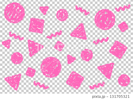 Crayon material: A pop background with geometric patterns Crayon material: A pop background with geometric patterns 131705321
