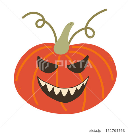 Pumpkin for Halloween. Vector isolated illustration. Pumpkin for Halloween. Vector isolated illustration. 131705368