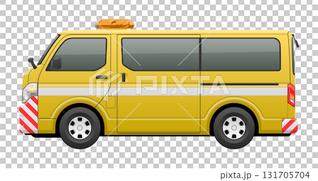車輛（廂式道路巡邏車）側面圖 131705704
