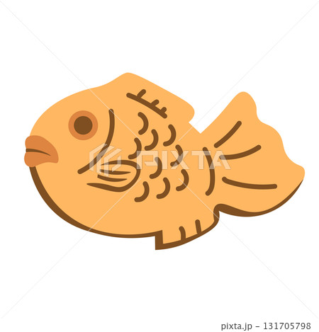 たい焼きのベクターイラスト 131705798
