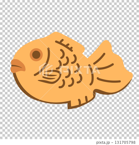 たい焼きのベクターイラスト 131705798