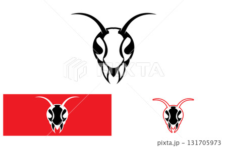 Ant head Logo template vector illustration 131705973