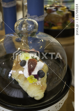 Fresh bake dessert delicious cakes in cafe Fresh bake dessert delicious cakes in cafe 131706664