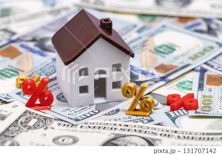 Concept: change in the interest rate on mortgage lending 131707142
