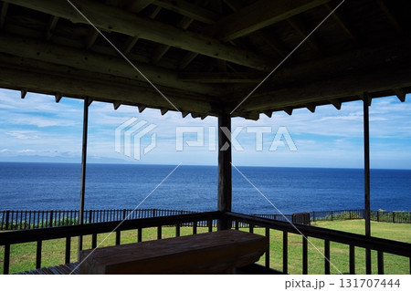 夏の津軽半島 鋳釜崎キャンプ場の東屋からの展望 夏の津軽半島 鋳釜崎キャンプ場の東屋からの展望 131707444