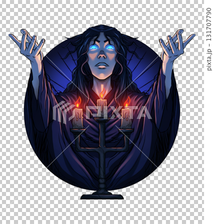 zombie woman with a burning faceのイラスト素材 [131707790] - PIXTA