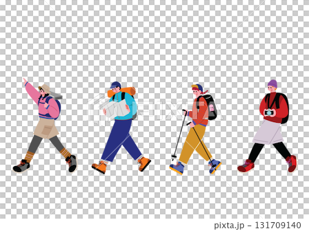 男人和女人享受攀爬 131709140