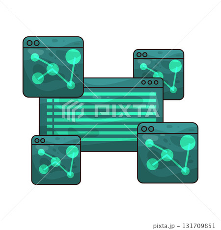 illustration of Matrix Code 131709851