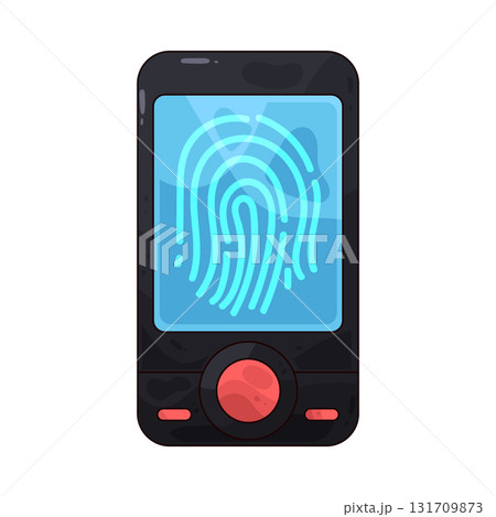 illustration of Digital Fingerprint 131709873