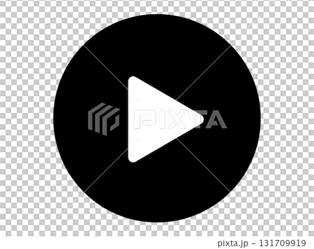 動画再生ボタンのマーク（アイコン） 131709919