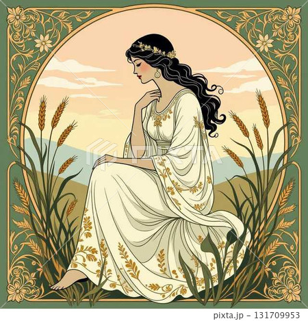 星座シリーズ【乙女座】「Virgo: 麦穂に包まれた思索」 星座シリーズ【乙女座】「Virgo: 麦穂に包まれた思索」 131709953