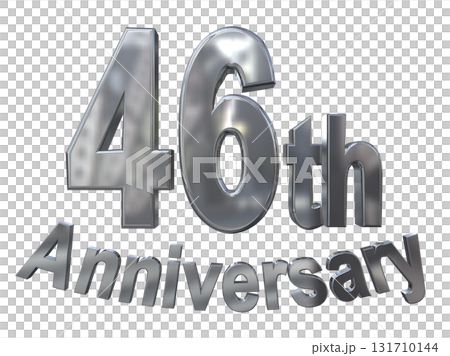 3DCG text "46th Anniversary/46th Anniversary Mark Sparkle" 3DCG text "46th Anniversary/46th Anniversary Mark Sparkle" 131710144