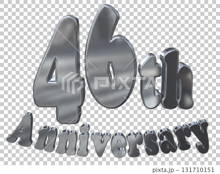 3DCG text "46th Anniversary/46th Anniversary Mark Sparkle" 131710151