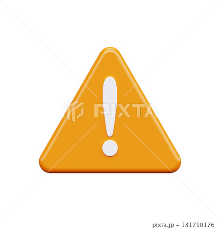 3D danger warning symbol 3D danger warning symbol 131710176