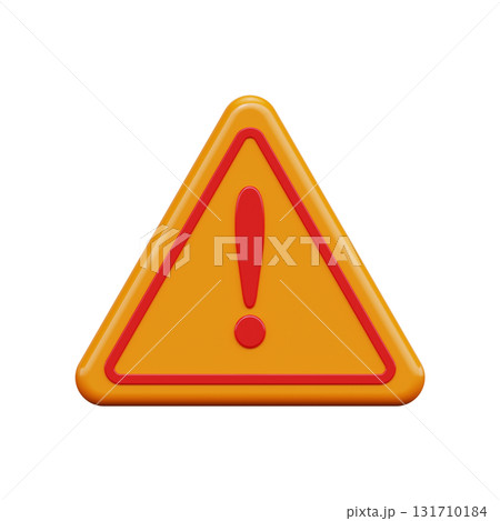 Danger warning 3d icon 131710184