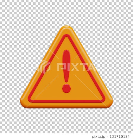 Danger warning 3d icon 131710184
