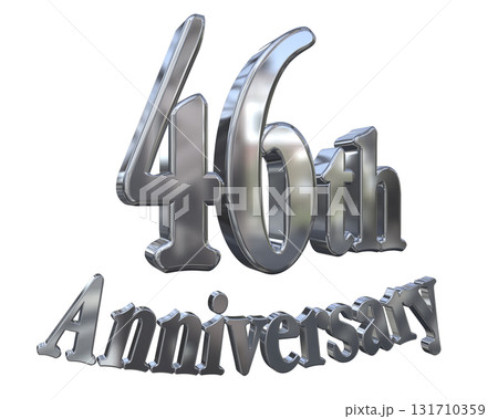 3DCG文字「46th Anniversary/46周年マークキラキラ」 3DCG文字「46th Anniversary/46周年マークキラキラ」 131710359