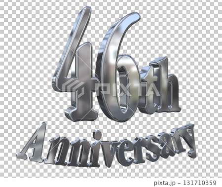 3DCG文字「46th Anniversary/46周年マークキラキラ」 3DCG文字「46th Anniversary/46周年マークキラキラ」 131710359