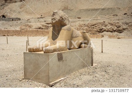 Mortuary Temple of Hatshepsut Carved into a Cliffside Mortuary Temple of Hatshepsut Carved into a Cliffside 131710977