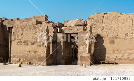 Ancient ruins of Karnak Temple in Luxor, Egypt 131710985