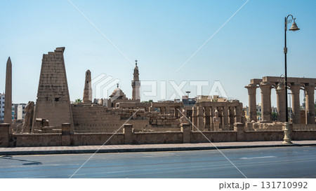 Panorama of Ancient Luxor Temple 131710992