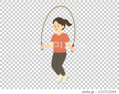 女子跳繩的插圖 131711204