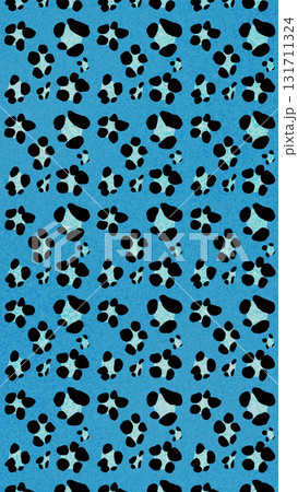 平成ギャル風！キラキラの水色で可愛いレオパード柄背景 131711324