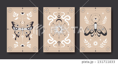 Boho mystic poster designs with celestial themes Boho mystic poster designs with celestial themes 131711833