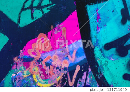 Vibrant Graffiti Art in Neon Blue, Pink, Orange for Urban 90s, Y2K Vibe Vibrant Graffiti Art in Neon Blue, Pink, Orange for Urban 90s, Y2K Vibe 131711940