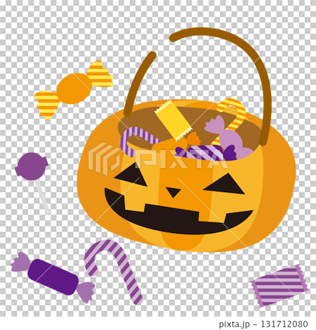 ハロウィンカボチャのお菓子入れバッグ 131712080