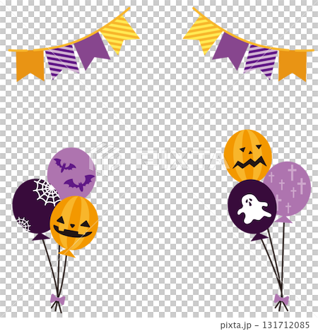 Halloween party decoration illustration material 131712085