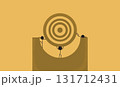 Hand-Drawn Stick Figure Illustration of a Group of People Trying and Working Together to Align and Balance a Shooting Target 131712431