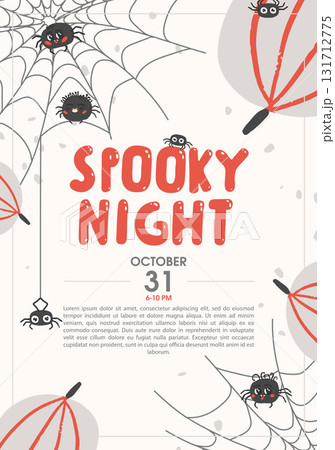 Halloween party backgrounds with spiders and cobwebs and pumpkin. October 31st. Vector templates poster, invitation, card, flyer Halloween party backgrounds with spiders and cobwebs and pumpkin. October 31st. Vector templates poster, invitation, card, flyer 131712775