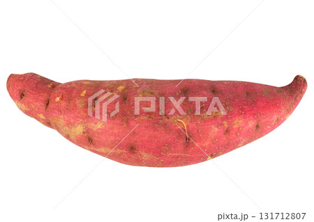 Pile of Japanese sweet potatoes on white background Pile of Japanese sweet potatoes on white background 131712807