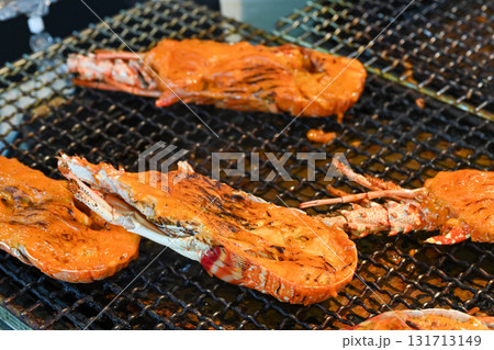 伊勢海老の網焼きのイメージ写真 伊勢海老の網焼きのイメージ写真 131713149