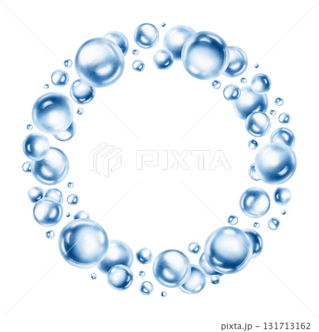 Delicate air bubbles float in round wreath,captured in soft blue watercolor monochrome.For ethereal designs and ocean-inspired projects.Hand drawn illustration for aquatic arrangements Delicate air bubbles float in round wreath,captured in soft blue watercolor monochrome.For ethereal designs and ocean-inspired projects.Hand drawn illustration for aquatic arrangements 131713162