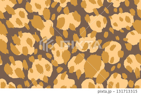 Abstract modern leopard seamless pattern. Animals trendy background. Color decorative vector stock illustration for print, card, postcard, fabric, textile. Modern ornament of stylized skin 131713315