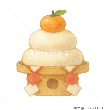 【正月】鏡餅のイラスト 131713431