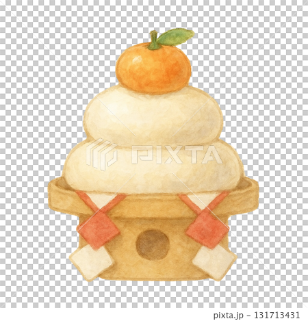 【正月】鏡餅のイラスト 131713431