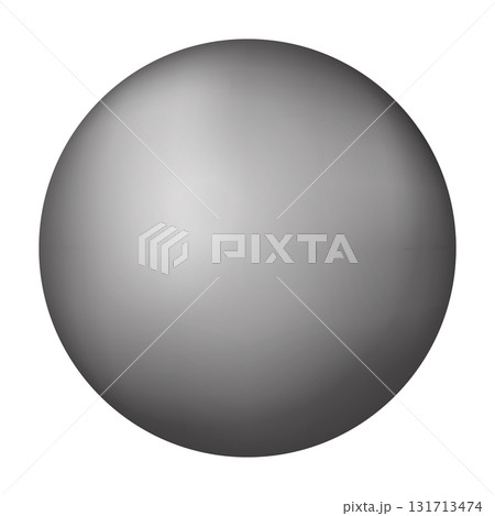 Glass grey ball or precious pearl. Glossy realistic ball, 3D abstract vector illustration highlighted on a white background. Big metal bubble with shadow Glass grey ball or precious pearl. Glossy realistic ball, 3D abstract vector illustration highlighted on a white background. Big metal bubble with shadow 131713474