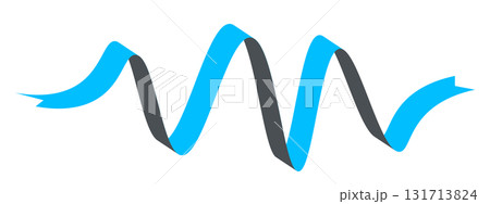 Blue flat ribbons isolated on white background. Ribbon banner vector illustration. Holiday lace Blue flat ribbons isolated on white background. Ribbon banner vector illustration. Holiday lace 131713824