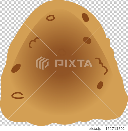 a cute brown onigiri rice ball. japanese cuisine food 131713892