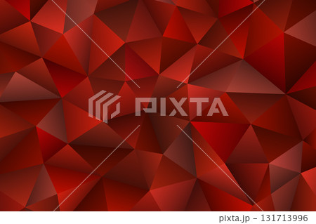 Polygonal rainbow mosaic background. Abstract low poly vector illustration. Triangular pattern in halftone style. Template geometric business design with triangle for poster, banner, card, flyer 131713996