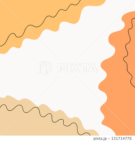 Modern pastel abstract shapes background. Fluid art. Mixture of paint splash liquid. Abstract color background, gradient waves, smooth wallpaper. Vector illustration for banner, postcard, card, cover. 131714778