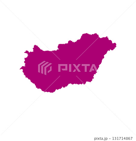 Map of Hungary, sign silhouette. World Map Globe. Vector Illustration isolated on white background. Europe continent Map of Hungary, sign silhouette. World Map Globe. Vector Illustration isolated on white background. Europe continent 131714867
