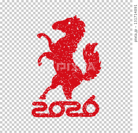 2026年令和8年(馬年)新年賀卡材料/印章(Hanko)郵票向量插圖 2026年令和8年(馬年)新年賀卡材料/印章(Hanko)郵票向量插圖 131714891
